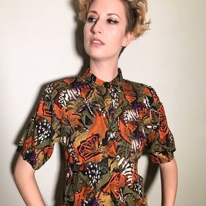 Vintage 70's button up blouse